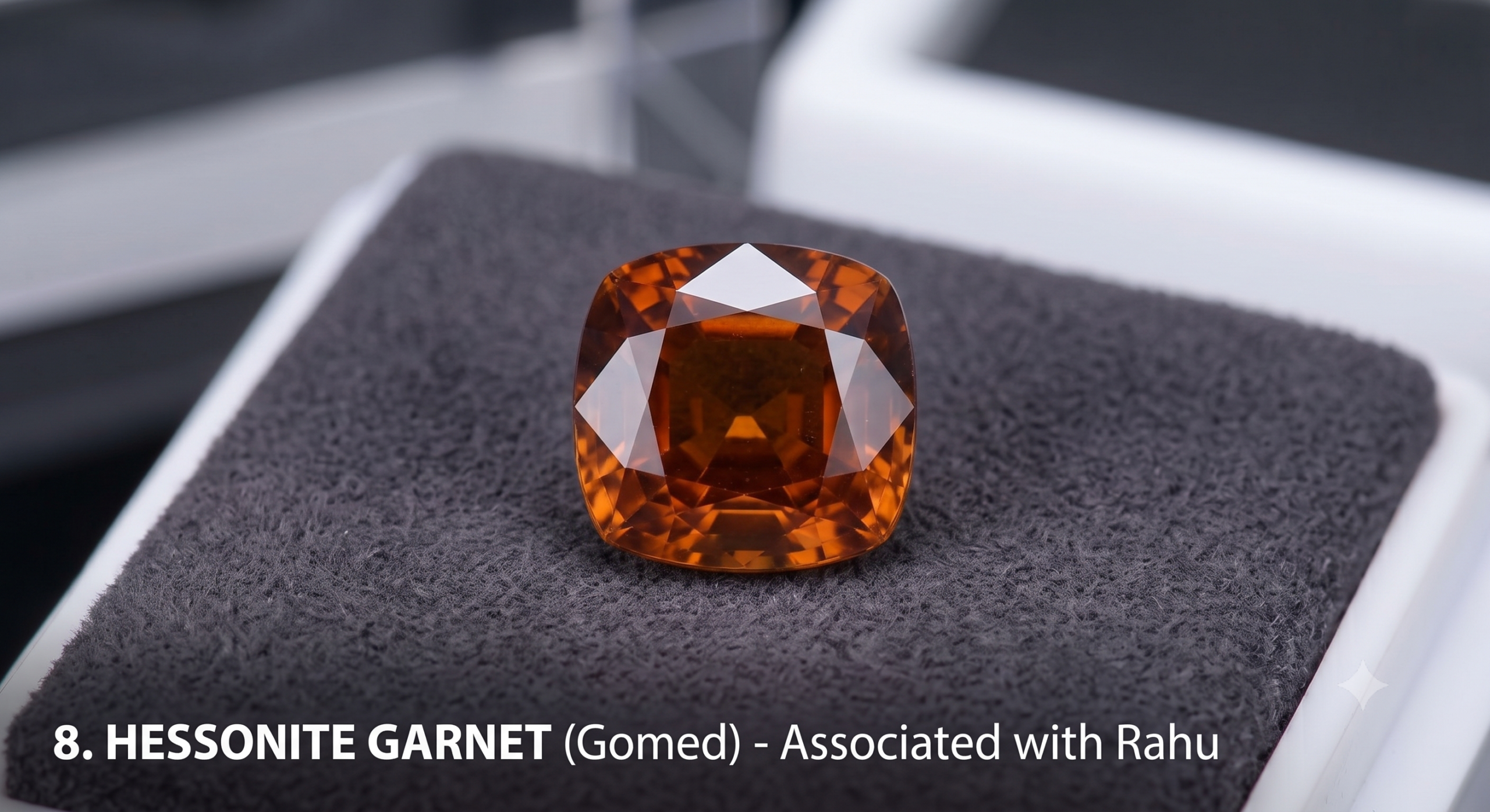 Hessonite Garnet, known as Gomed. Hessonite Garnet, known as Gomed.